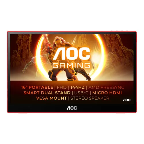 AOC 16G3/69 przenośny telewizor / monitor 39,6 cm (15.6") 1920 x 1080 px