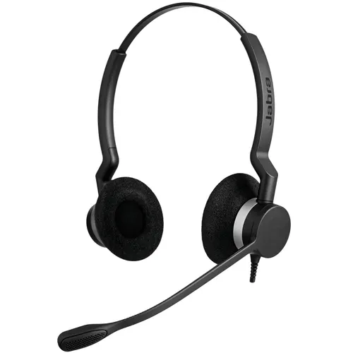 Jabra Biz 2300 Zestaw słuchawkowy Przewodowa Opaska na głowę Biuro/centrum telefoniczne USB Typu-A Czarny, wersja Microsoft