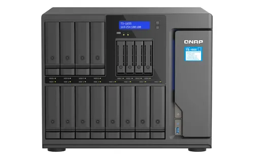 QNAP TS-1655 NAS Tower Intel Atom® C5125 8 GB DDR4 0 TB QNAP Turbo System Czarny