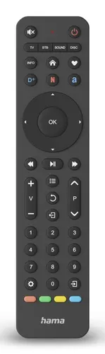 Hama 00221053 pilot Podczerwień TV Naciśnij przyciski
