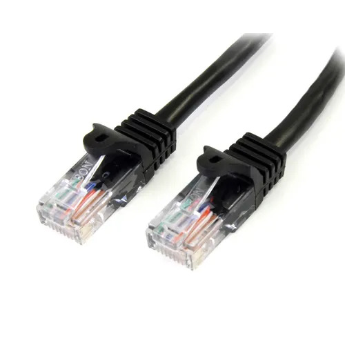 StarTech.com 45PAT3MBK kabel sieciowy Czarny 3 m Cat5e U/UTP (UTP)