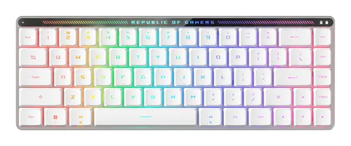 ASUS ROG Falchion RX Low Profile klawiatura Gaming USB + RF Wireless + Bluetooth Biały