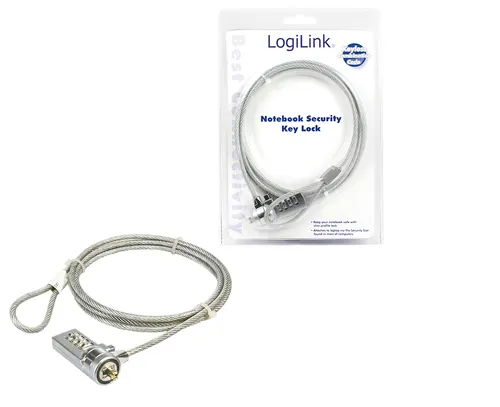 LogiLink Notebook Security Lock w/ Combination zapięcie do kabli 1,5 m