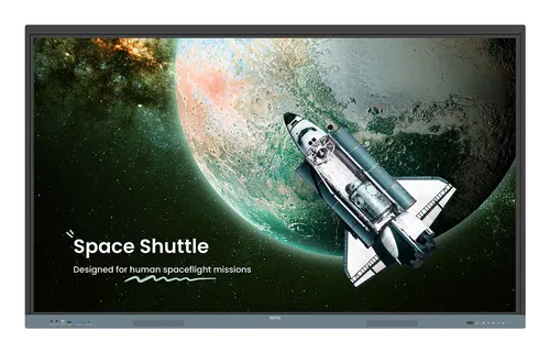 BenQ RE6504 Interaktywny płaski panel 165,1 cm (65") 450 cd/m² 4K Ultra HD Czarny, Szary Ekran dotykowy Procesor wbudowany Android