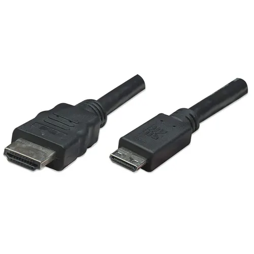 Manhattan 304955 kabel HDMI 1,8 m HDMI Typu A (Standard) HDMI Type C (Mini) Czarny