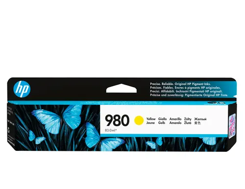 HP 980 oryginalny wkład atramentowy, żółty