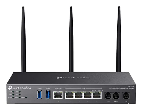 TP-Link Omada AX3000 router bezprzewodowy Gigabit Ethernet Dual-band (2.4 GHz/5 GHz) Czarny