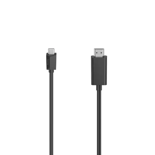 Hama 00200718 kabel USB 1,5 m USB C HDMI Typu A (Standard) Czarny