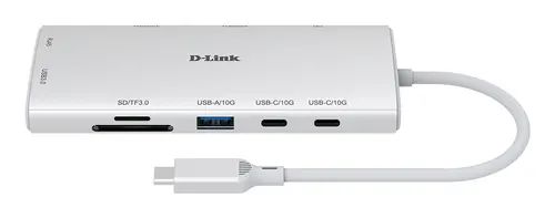 D-Link DUP-A01 huby i koncentratory USB 3.2 Gen 1 (3.1 Gen 1) Type-C 10000 Mbit/s Biały