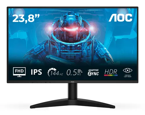AOC B3 24B36X monitor komputerowy 60,5 cm (23.8") 1920 x 1080 px Full HD LED Czarny