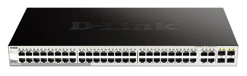 D-Link DGS-1210-48 przełącznik sieciowy Zarządzany L2 Gigabit Ethernet (10/100/1000) 1U Czarny