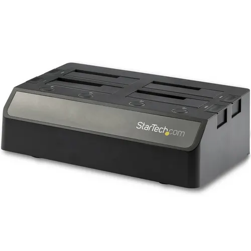 StarTech.com SDOCK4U313 stacja dokująca do dysków twardych USB 3.2 Gen 2 (3.1 Gen 2) Type-C Czarny