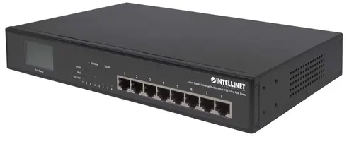 Intellinet 561310 przełącznik sieciowy Gigabit Ethernet (10/100/1000) Obsługa PoE Czarny