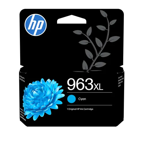 HP 963XL oryginalny wysokowydajny wkład atramentowy błękitny, błękitny (cyan)
