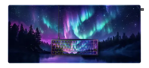 CHERRY NORTHERN LIGHT Bundle klawiatura Dom USB QWERTZ Niemiecki Wielobarwny