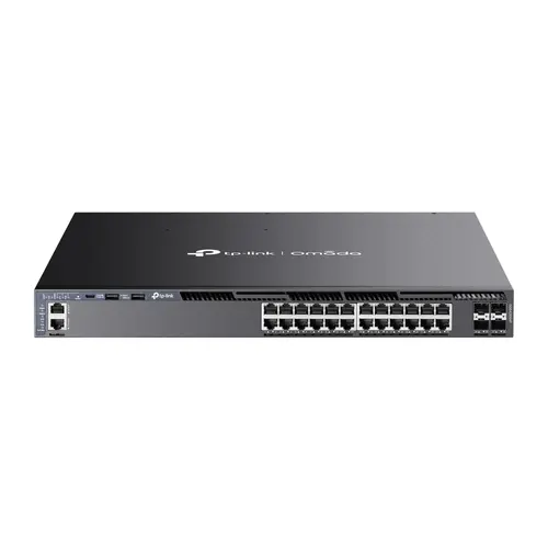 TP-Link Omada SG6428XHP przełącznik sieciowy Zarządzany L3 Gigabit Ethernet (10/100/1000) Obsługa PoE 1U Czarny