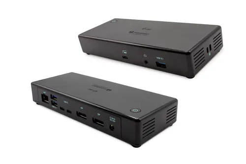 i-tec TB3CDUALDPDOCKPDUK stacja dokująca Przewodowa Thunderbolt 3 Czarny