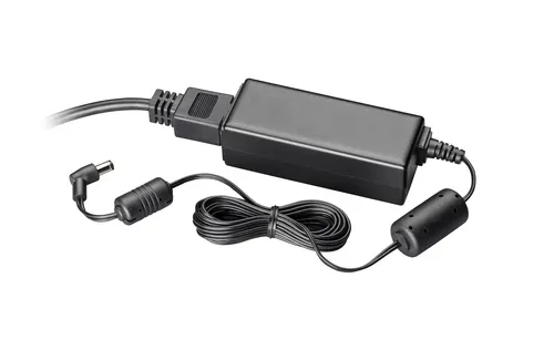 HP Poly Zasilacz Poly CCX 500/505/600/700 Edge E500 z przewodem zasilającym – 48 V/0,52 A, wtyczka brytyjska (UK)