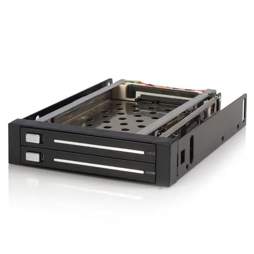 StarTech.com HSB220SAT25B panel drive bay 8,89 cm (3.5") Panel bezela Czarny