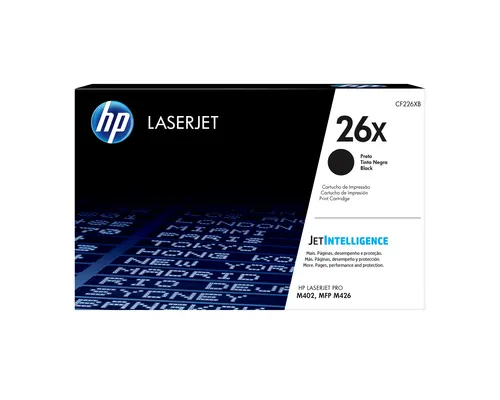 HP 26X oryginalny, wysokowydajny wkład z czarnym tonerem