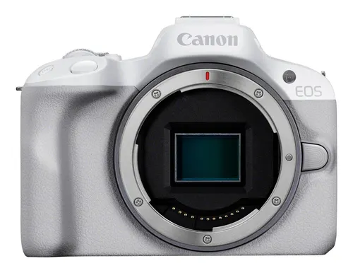 Canon EOS R50, White + RF-S 18-45mm F4.5-6.3 IS STM Kit Bezlusterkowiec 24,2 MP CMOS 6000 x 4000 px Biały