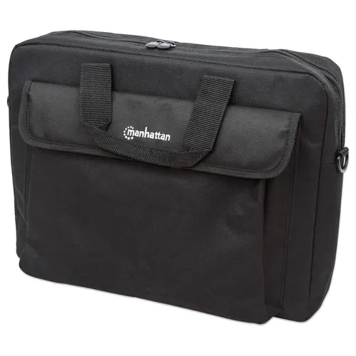 Manhattan 438889 torba na laptop 39,6 cm (15.6") Aktówka Czarny