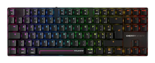 CHERRY MX 8.2 Pro TMR Wireless klawiatura Gaming USB + RF Wireless + Bluetooth AZERTY Francuski Czarny
