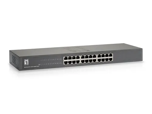 LevelOne GSW-2457 przełącznik sieciowy Nie zarządzany Gigabit Ethernet (10/100/1000) Czarny