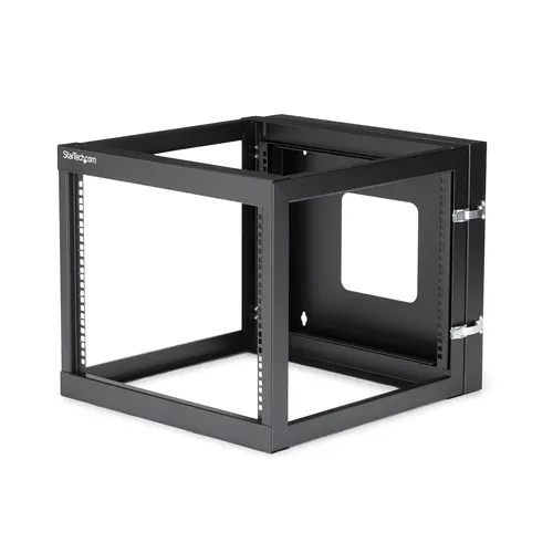 StarTech.com RK819WALLOH stojak 8U Szafa wisząca Czarny