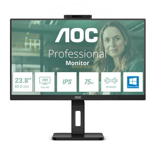 AOC 24P3CW monitor komputerowy 60,5 cm (23.8") 1920 x 1080 px Full HD LED Czarny