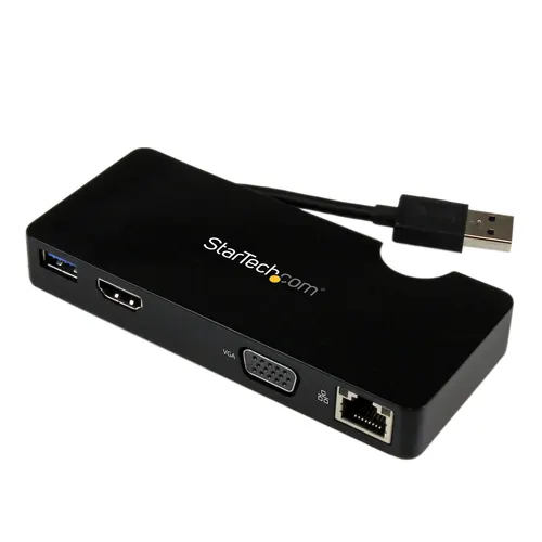 StarTech.com USB3SMDOCKHV stacja dokująca Przewodowa USB 3.2 Gen 1 (3.1 Gen 1) Type-A Czarny