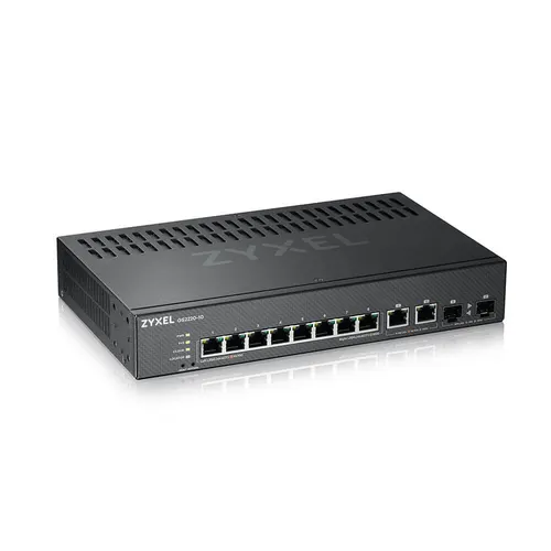 Zyxel GS2220-10-EU0101F przełącznik sieciowy Zarządzany L2 Gigabit Ethernet (10/100/1000) Czarny