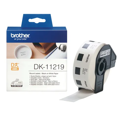 Brother DK-11219 etykiet do nadruku Biały
