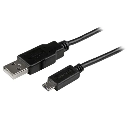 StarTech.com USBAUB1MBK kabel USB USB 2.0 1 m USB A Micro-USB B 0,48 Gbit/s Czarny