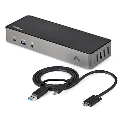 StarTech.com DK31C3HDPDUE stacja dokująca Przewodowa USB 3.2 Gen 2 (3.1 Gen 2) Type-C Czarny, Szary