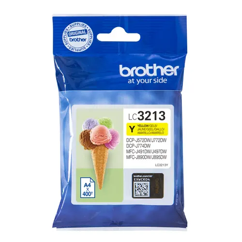 Brother LC3213Y nabój z tuszem 1 szt. Oryginalny Wysoka (XL) wydajność Żółty