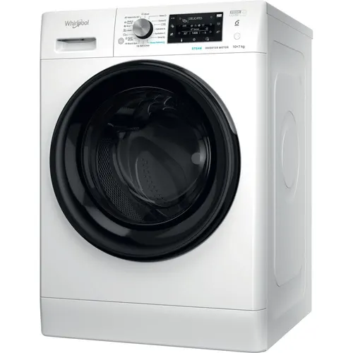 Whirlpool FFWDD1076258B pralko-suszarka Wolnostojący Od przodu Biały