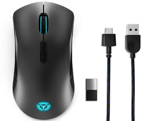Lenovo Legion M600 Wireless Gaming myszka Oburęczny RF Wireless + Bluetooth + USB Type-A Optyczny 16000 DPI, czarny