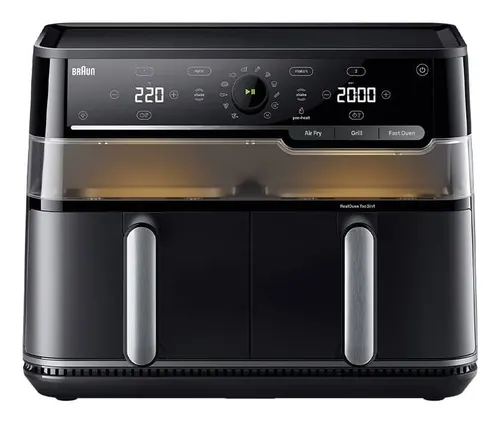 Braun TwinCook 5 Podwójny 10 l Autonomiczny 2800 W Frytkownica na gorące powietrze Czarny