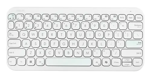 ASUS Marshmallow Keyboard KW100 klawiatura Dom Bluetooth QWERTY Amerykański międzynarodowy Beżowy