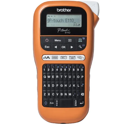 Brother PT-E110 drukarka etykiet Termotransferowy 180 x 180 DPI 20 mm/s HGe/TZe QWERTY