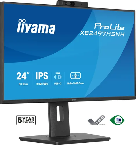 iiyama ProLite XB2497HSNH-B1 monitor komputerowy 60,5 cm (23.8") 1920 x 1080 px Full HD LED Czarny