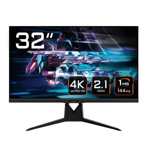 GIGABYTE AORUS FI32U monitor komputerowy 80 cm (31.5") 3840 x 2160 px 4K Ultra HD Czarny