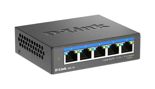 D-Link DMS-105 Nie zarządzany L2 2.5G Ethernet (100/1000/2500) Czarny