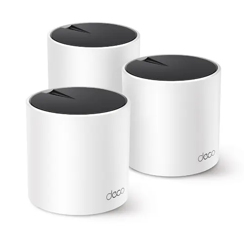 TP-Link DECO X55 (3-Pack) Dual-band (2.4 GHz/5 GHz) Wi-Fi 6 (802.11ax) Biały Wewnętrzny