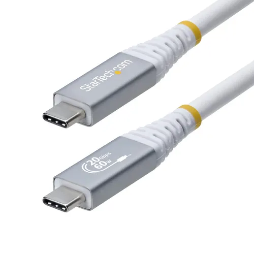 StarTech.com CC3M20GUSB4CXW kabel USB USB4 Gen 2x2 3 m USB C 20 Gbit/s 60 W Biały