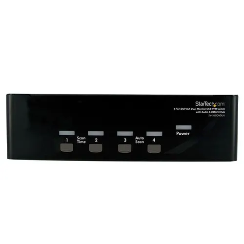 StarTech.com SV431DDVDUA przełącznik KVM Czarny
