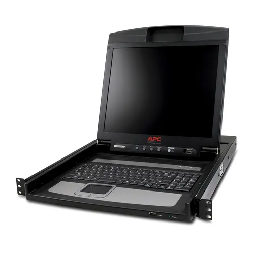 APC AP5717UK konsola rackowa 43,2 cm (17") Czarny 1U