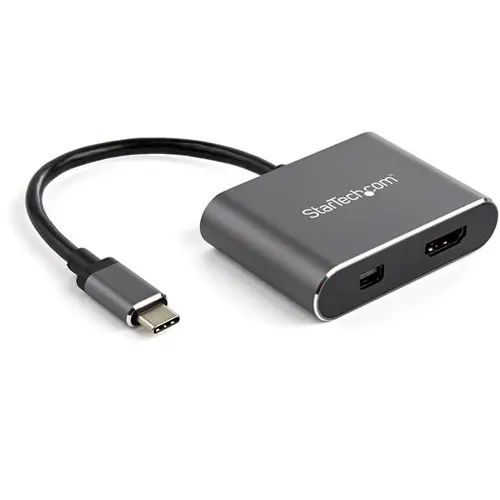 StarTech.com CDP2HDMDP zewnętrzna karta graficzna usb 3840 x 2160 px Czarny, Szary