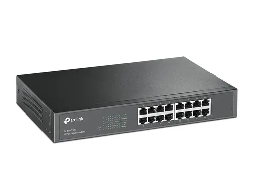 TP-Link TL-SG1016D Nie zarządzany Gigabit Ethernet (10/100/1000) Czarny